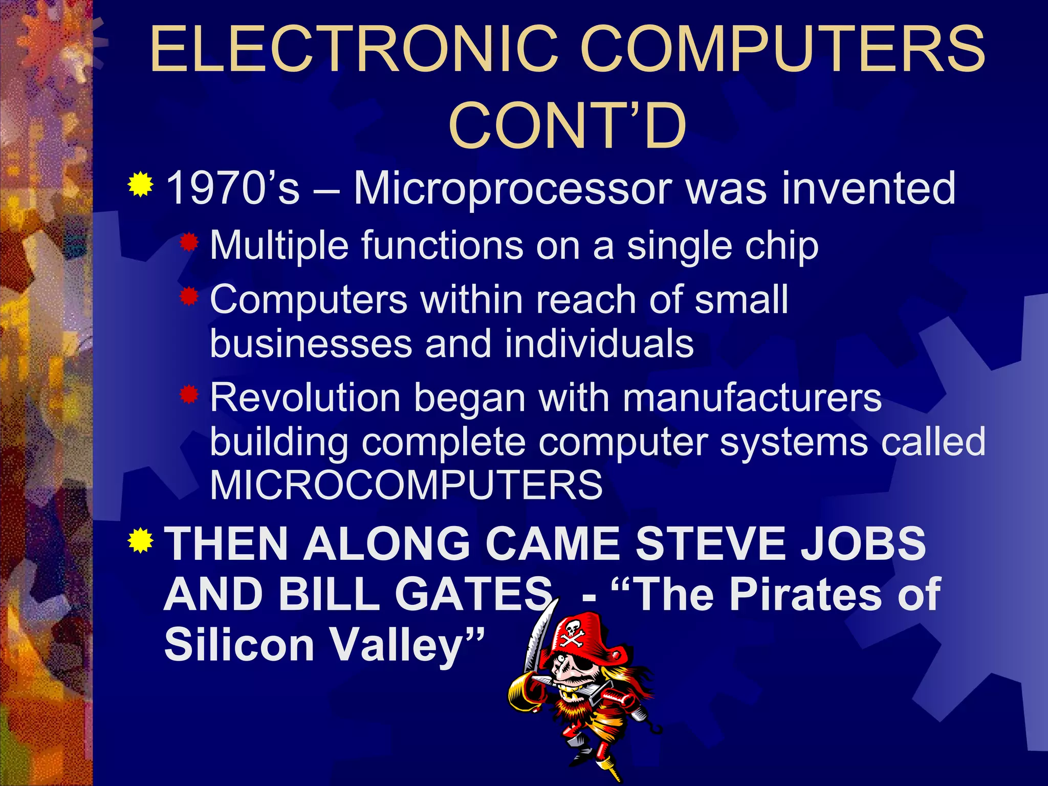 History Of Personal Computers | PPT | Computing | Technology & Computing