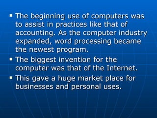History Of Personal Computers | PPT