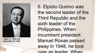 Presidents of the Philippines | PPTX