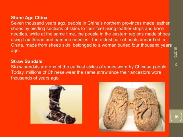 history of footwear ppt
