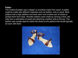 Patten History of-shoes | PPT