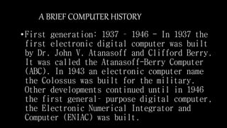 HISTORY OF THE COMPUTER-CHRIS | PPT