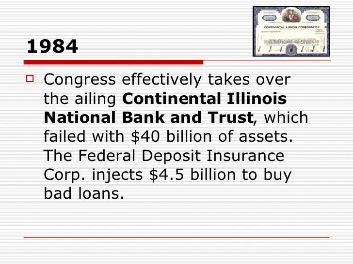 1984 Congress effectively takes over