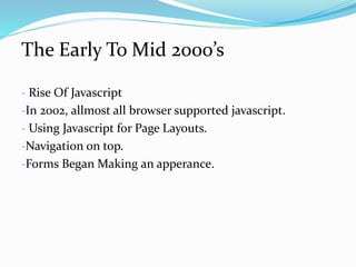 History of-web-design | PPT