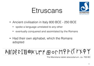 Etruscan Writing System History of writing | PDF