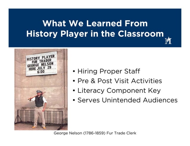 MHS History Player In The Classroom Power Point AASLH | PDF
