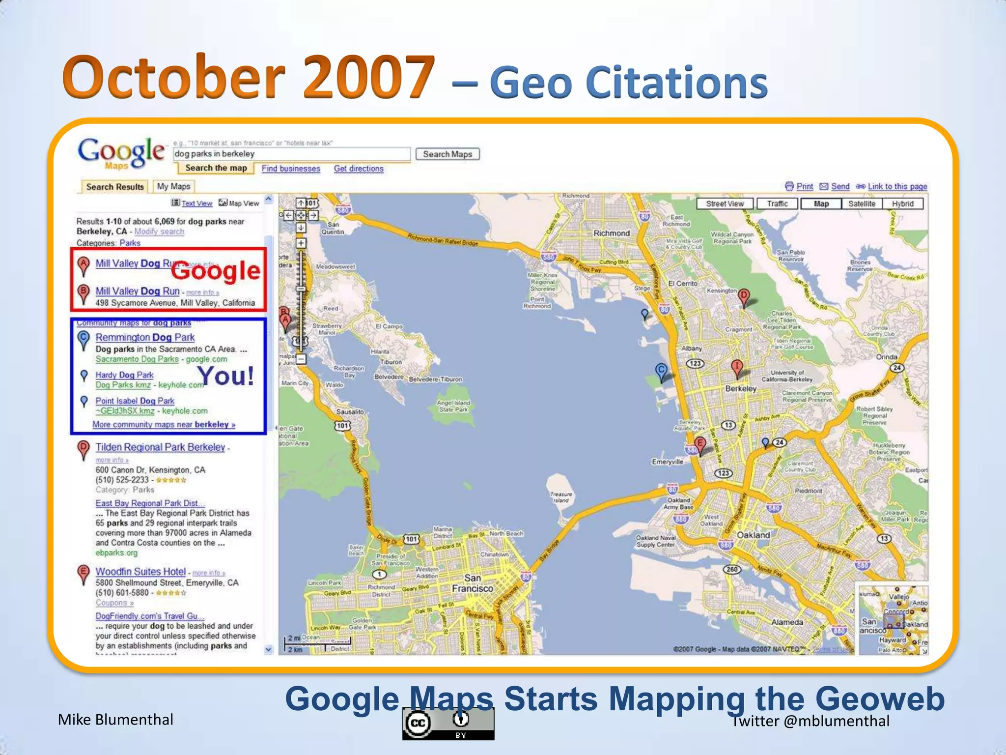 October 2007 – Geo CitationsvGoogle Maps Starts Mapping the Geoweb