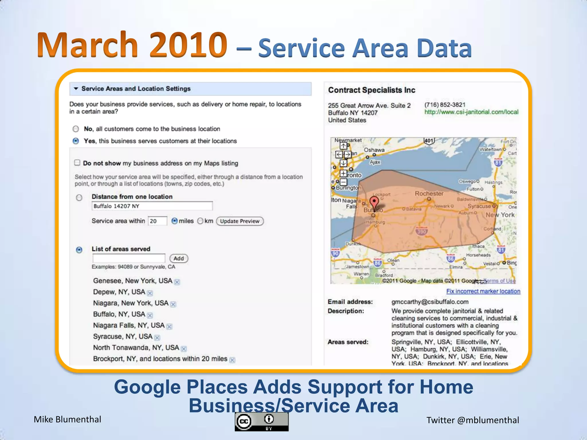 March 2010 – Service Area DatavGoogle Places Adds Support for Home Business/Service Area