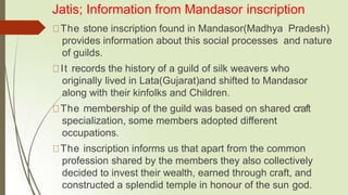 Mandsor Inscription HISTORY- XII-Theme 3 - Kinship, Caste and Class.pptx
