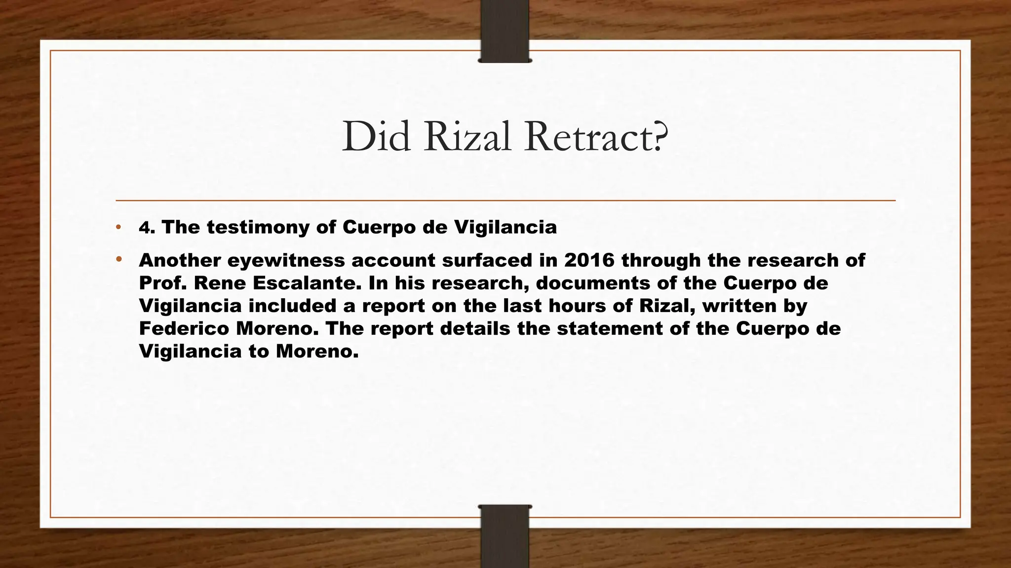 Research Rizal HISTORY 101 rizal Did Rizal Retract.pptx