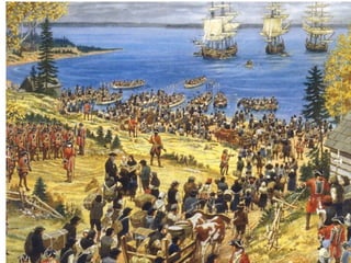 Acadians 
• Acadia was the first 
permanent French 
settlement in North 
America, established 
at Port-Royal in 1604. 
 