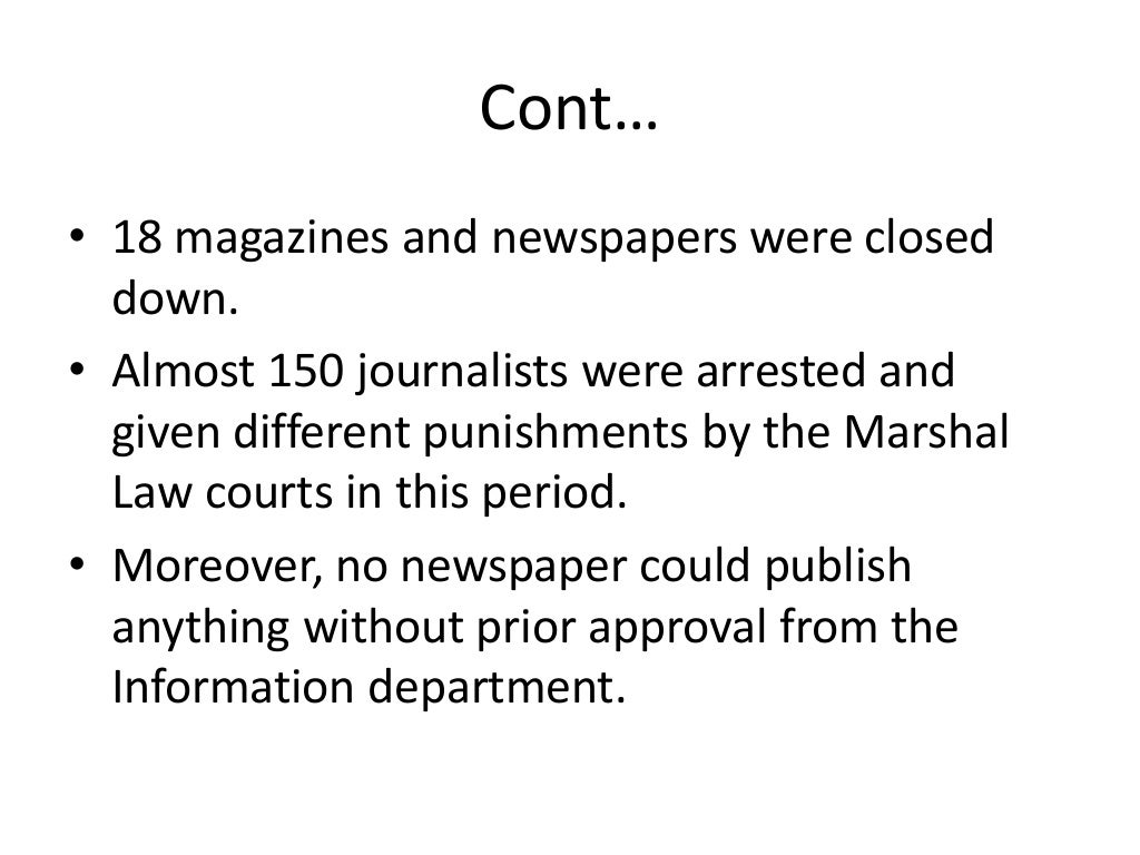 History Of Media Laws In Pakistan 1947 2019 