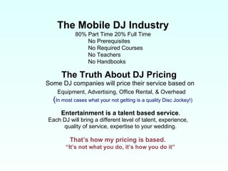 PME DJ Service Presentation
