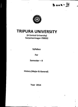 History2nd semister||tripura university