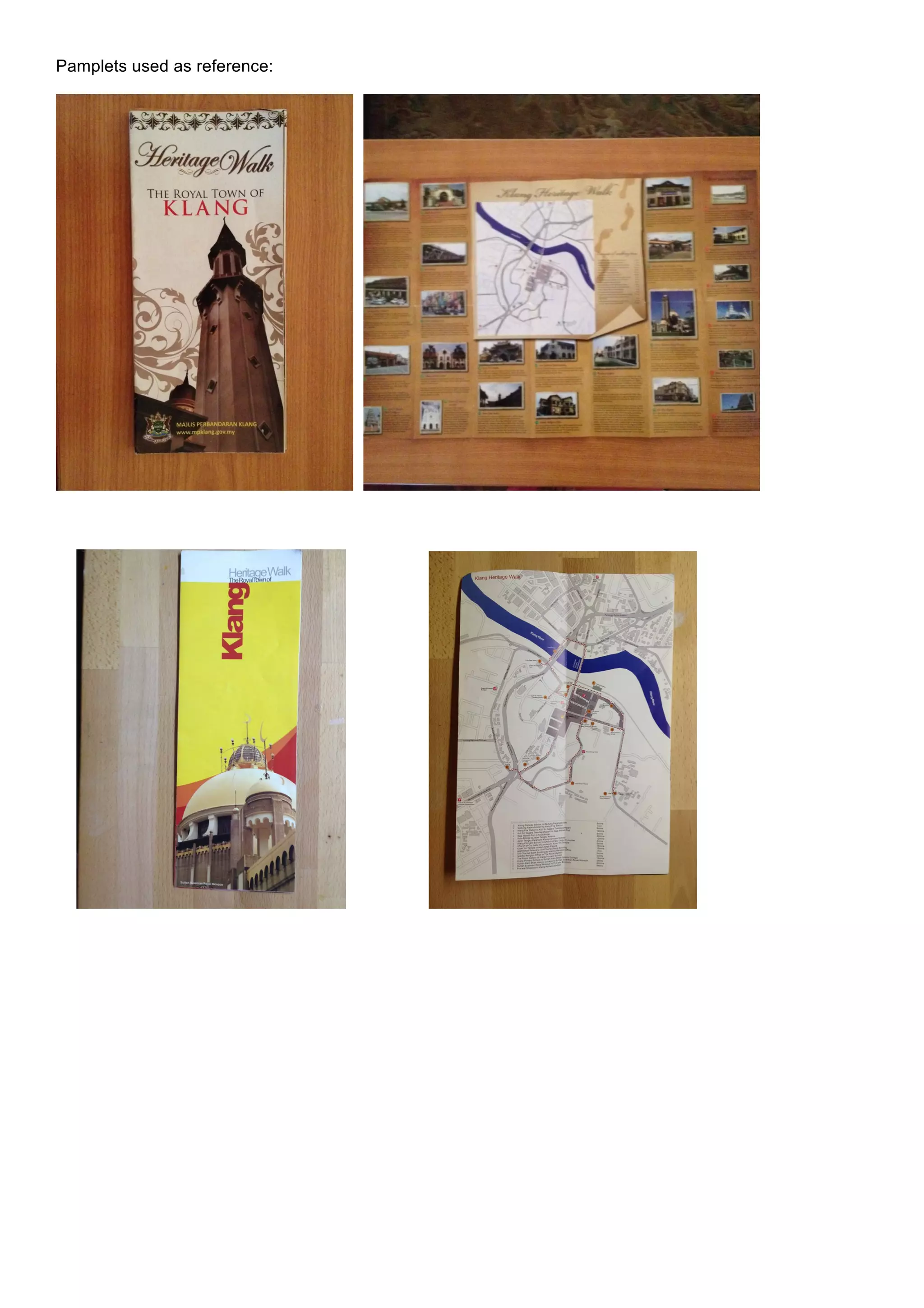 Pamplets used as reference:

 