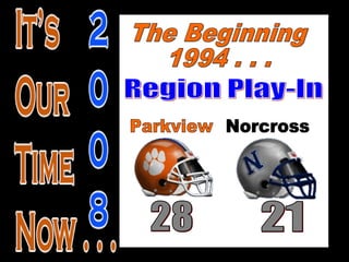 History of Parkview Football Playoffs