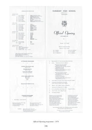 198
Official Opening programme - 1978
 
