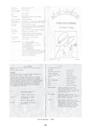 206
“No No Nanette” - 1983
 