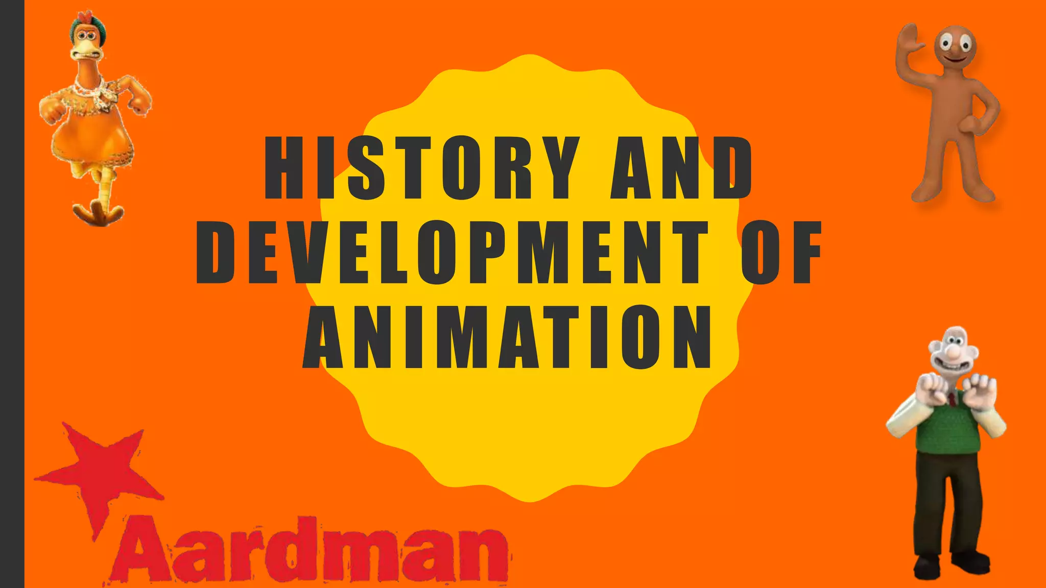 HISTORY AND
DEVELOPMENT OF
ANIMATION
 