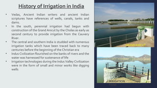 History and development of irrigation in india | PPT