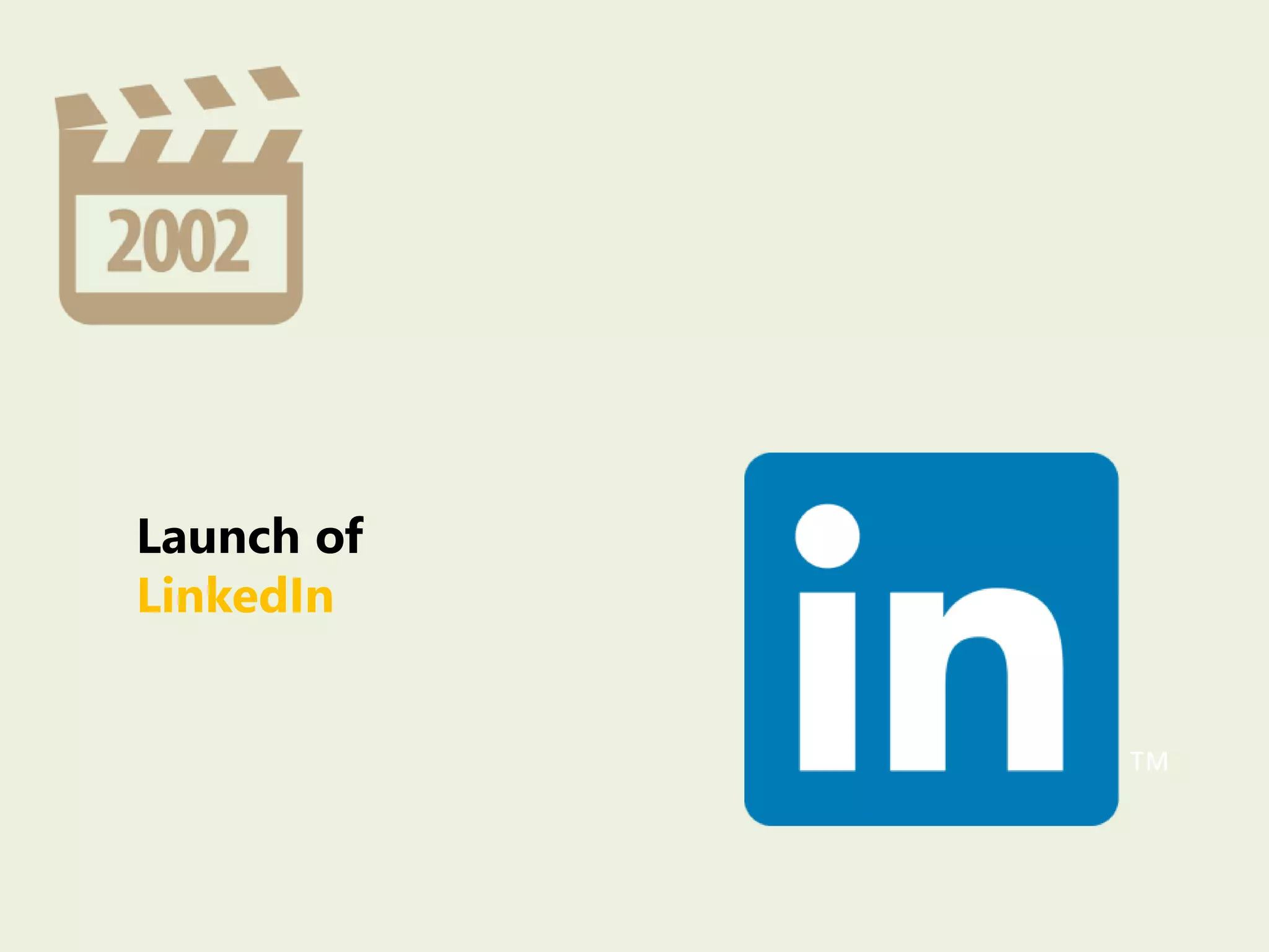Launch of
LinkedIn