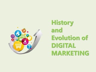 History
and
Evolution of
DIGITAL
MARKETING
 