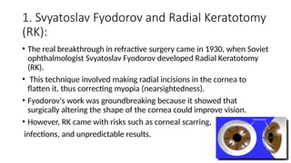 Comprehensive History and Advances in Refractive Eye Surgery Techniques ...