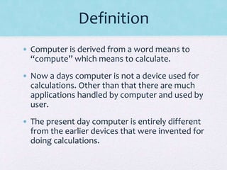 Evolution and generations of computers | PPTX
