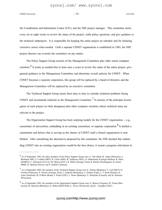 History and overview of csnet | PDF