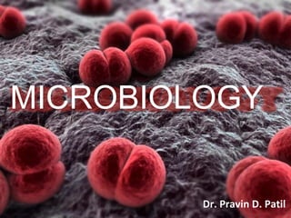 MICROBIOLOGY
Dr. Pravin D. Patil
 