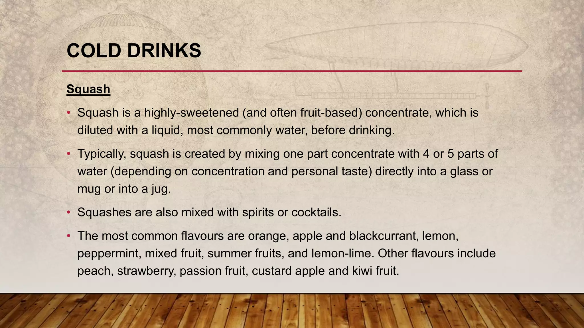History and types of beverages | PPTX