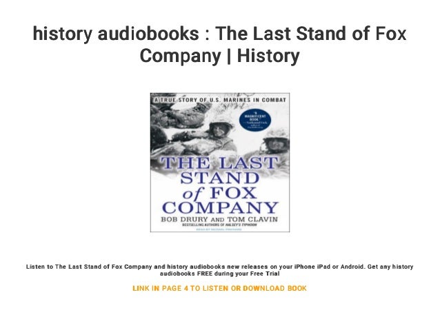 history audiobooks : The Last Stand of Fox Company | History - The Last Stand Of Fox Company Free Download