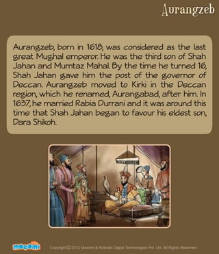 Aurangzeb - The Mughal Emperor - History India – Mocomi.com