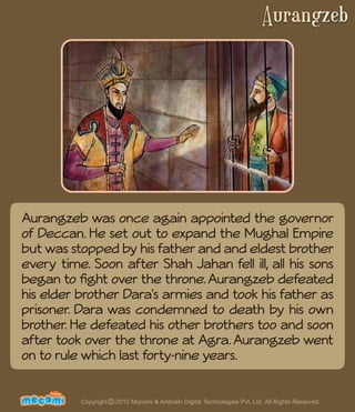 Aurangzeb - The Mughal Emperor - History India – Mocomi.com