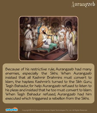 Aurangzeb - The Mughal Emperor - History India – Mocomi.com