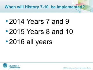 History australian curriculum sws | PPT