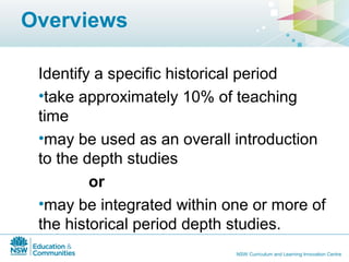 History australian curriculum sws | PPT