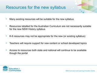 History australian curriculum sws | PPT