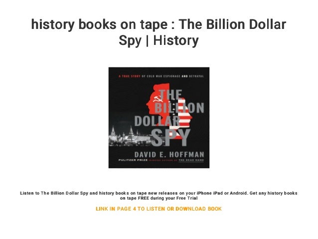 the billion dollar spy book the billion dollar spy book