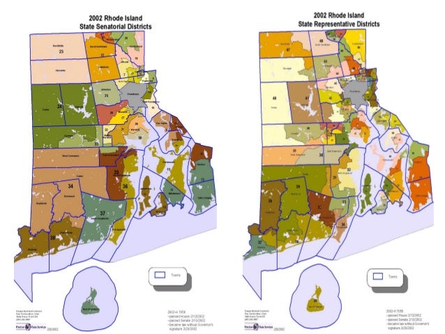 Rhode Island Senate District Map Rhode Island Senate District Map