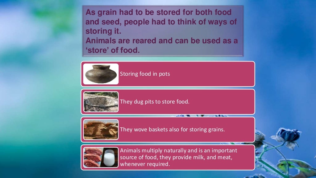 From Hunting Gathering to Growing food