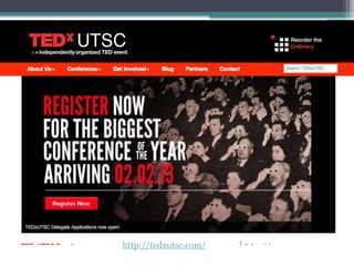 http://tedxutsc.com/
 