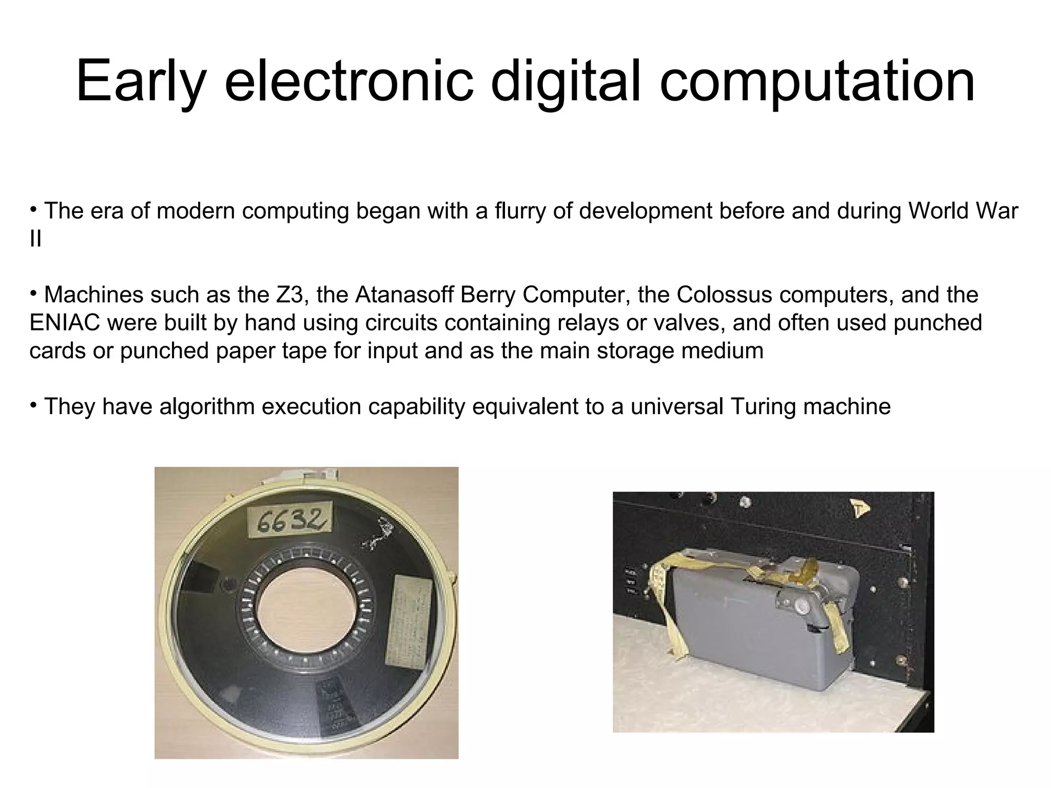 History of Computing Hardware | PPT