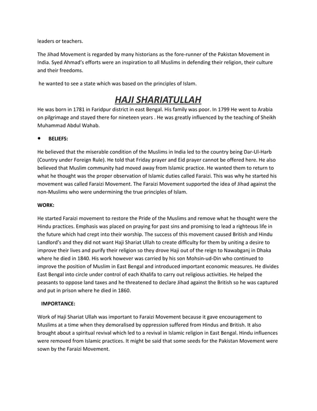 History & Culture Of Pakistan Notes(2059) | RTF | Islam | Religion ...