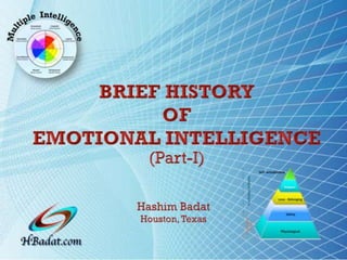 Brief History of Emotional Intelligence  (Part-1)
