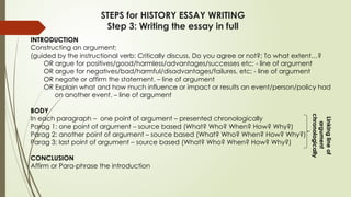 Comprehensive Guide to Writing and Marking History Essays for Grades 7 ...