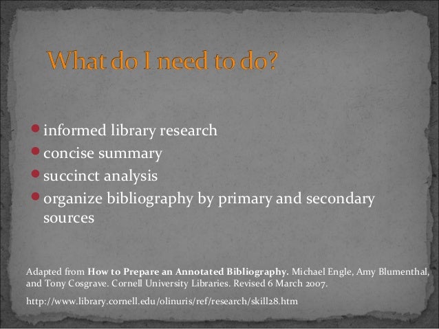 annotated bibliography cornell university annotated bibliography cornell university