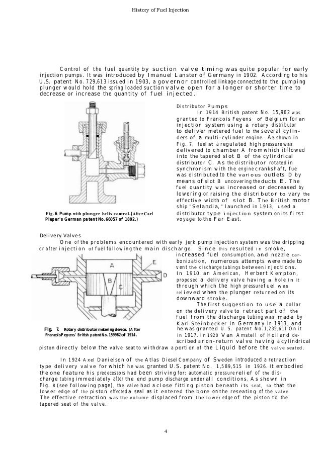 History fuel injection