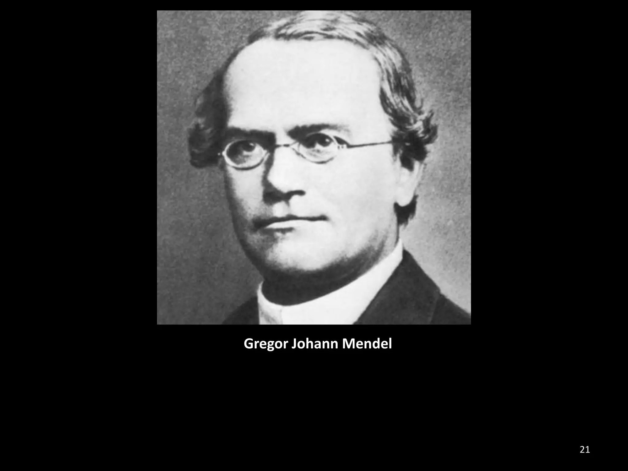 21
Gregor Johann Mendel
 