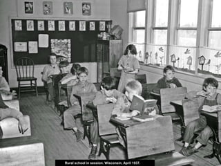 Rural school in session. Wisconsin, April 1937.
 